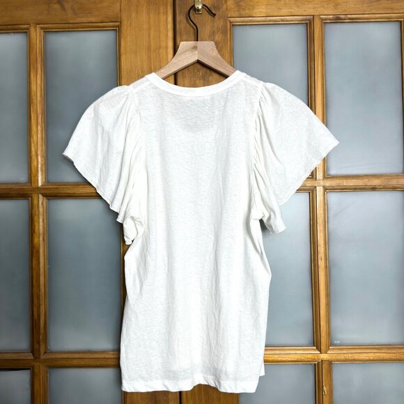 ALC Flutter Sleeve Cotton T-Shirt - Picture 4 of 7